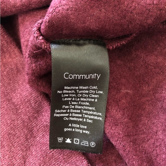 Aritzia Community Allora Turtleneck Long Sleeve Top in Maroon Size M - Picture 6 of 10